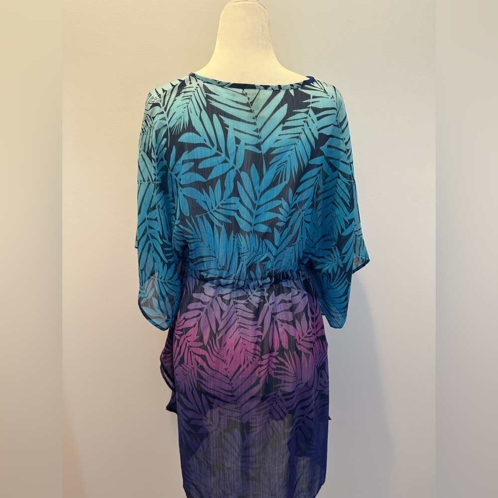 BLUE RODBEATTIE WOMENS COVERUP SZ SMALL PURPLE and BLUE - Picture 7 of 10